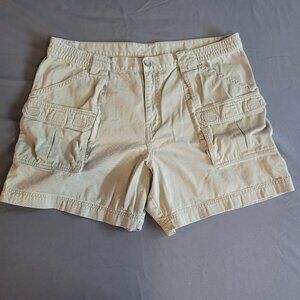 Outdoor Life Cargo Shorts Mens 40 Tan Brown Cotton Fishing Hiking Summer